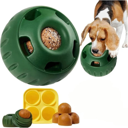 Pupsicle and Treat Tray Long-Lasting Interactive Dog Ball Toy and Silicone Dog Treat Mold Keep Your Pup Busy Easy to Clean Toys