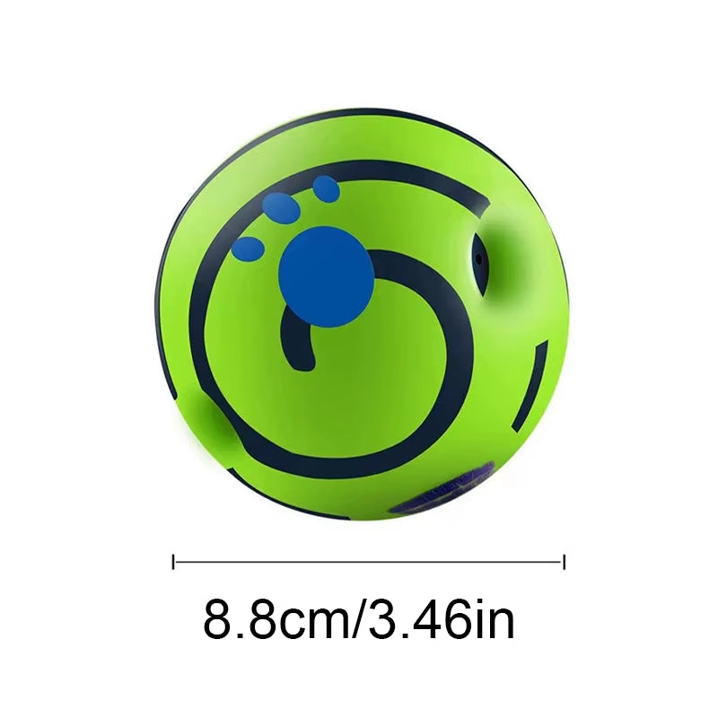 Dog Toy Wobble Wag Giggle Glow Ball Interactive Dog Attention Toy Fun Giggle Sounds Ball When Rolled or Shaken for Pet Dog Fun