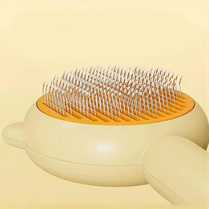 Three Colors Pet Comb One-Key Hair Removal Cleaning Brush Magic Massage Grooming the Cat Hair Brush Is Easy to Carry and Clean