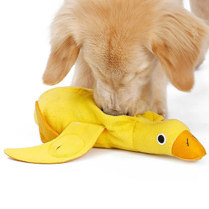 Interactive Treat Dispensing Duck Dog Toy