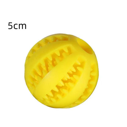 Rubber Pet Dog Toys Dog Chew Toys Tooth Cleaning Treat Ball Extra-Tough Interactive Elasticity Ball for Pet Accessories