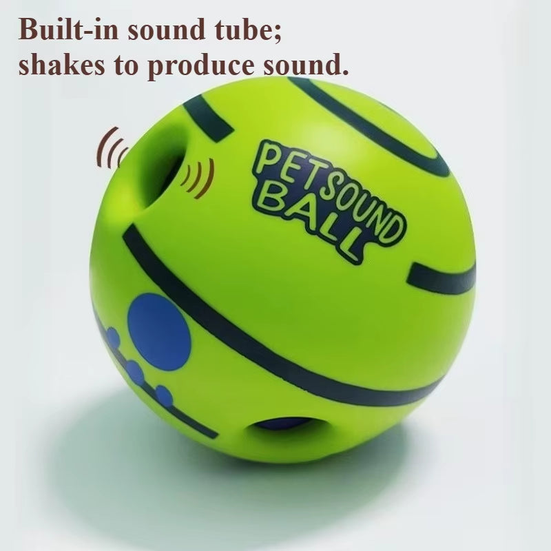 Dog Toy Wobble Wag Giggle Glow Ball Interactive Dog Attention Toy Fun Giggle Sounds Ball When Rolled or Shaken for Pet Dog Fun