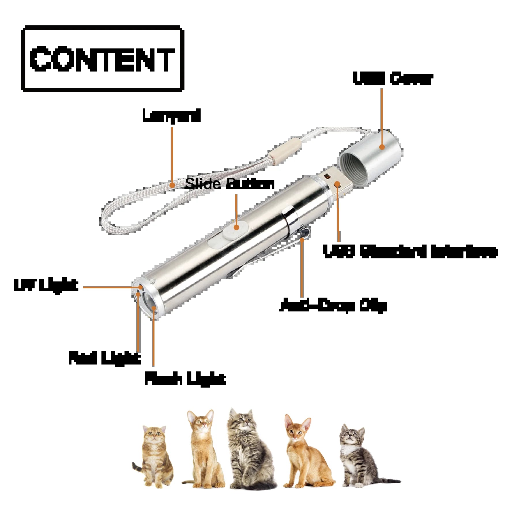 Cat Toys for Indoor Cats, 2 Pieces, Rechargeable, Interactive Kitten Pet Dog Red Dot Chase Light Toy for Cats Fun Playing Exercise