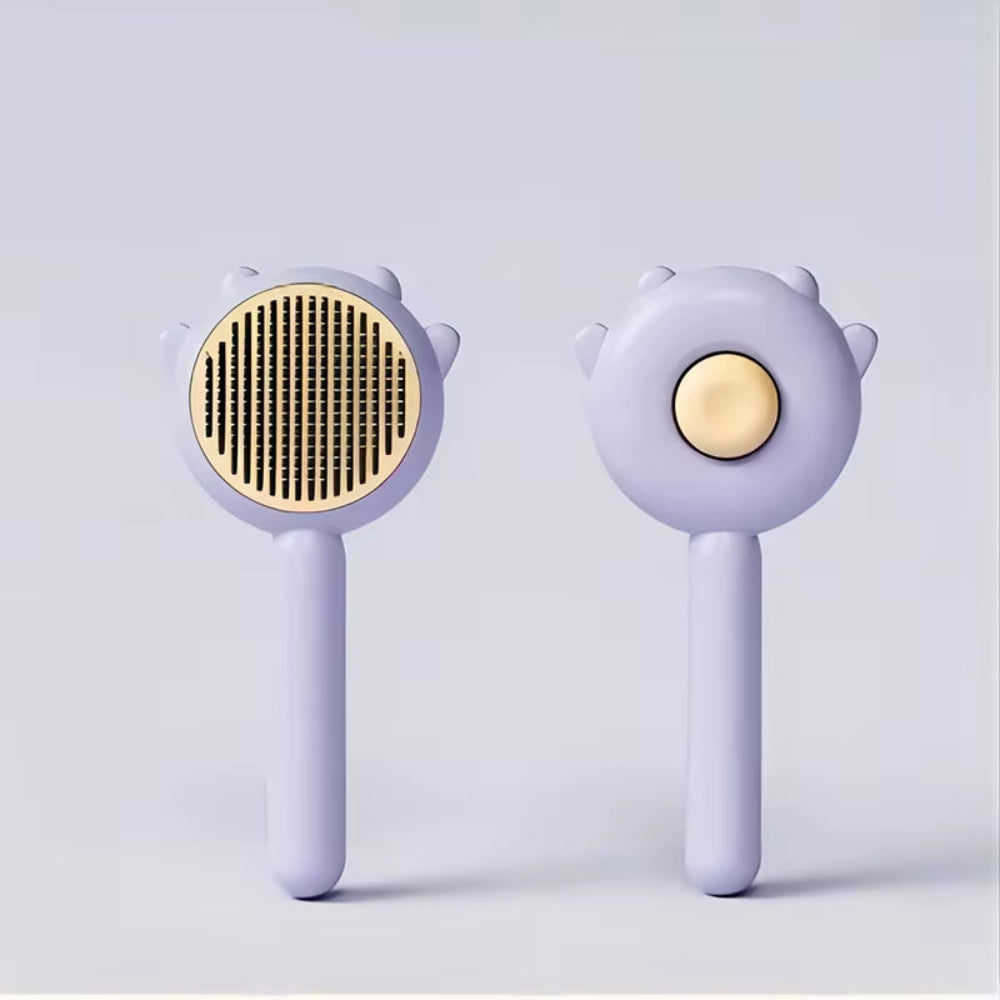 Three Colors Pet Comb One-Key Hair Removal Cleaning Brush Magic Massage Grooming the Cat Hair Brush Is Easy to Carry and Clean