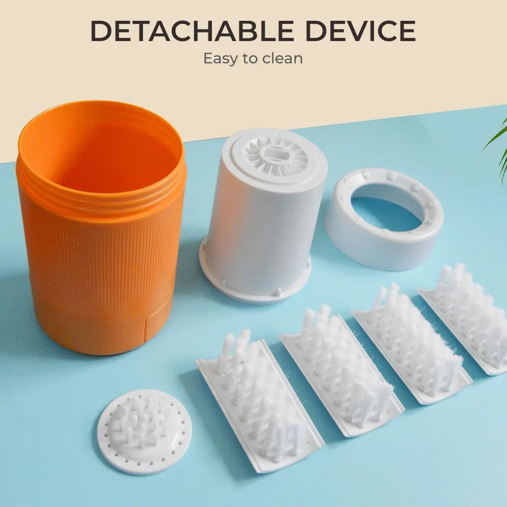 Automatic Dog Paw Cleaner Cup | Portable Mud Remover & Gentle Paw Washing Tool with Soft Silicone Bristles for Small & Medium Dogs