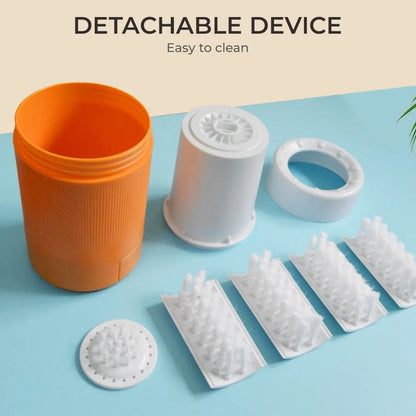 Automatic Dog Paw Cleaner Cup | Portable Mud Remover & Gentle Paw Washing Tool with Soft Silicone Bristles for Small & Medium Dogs