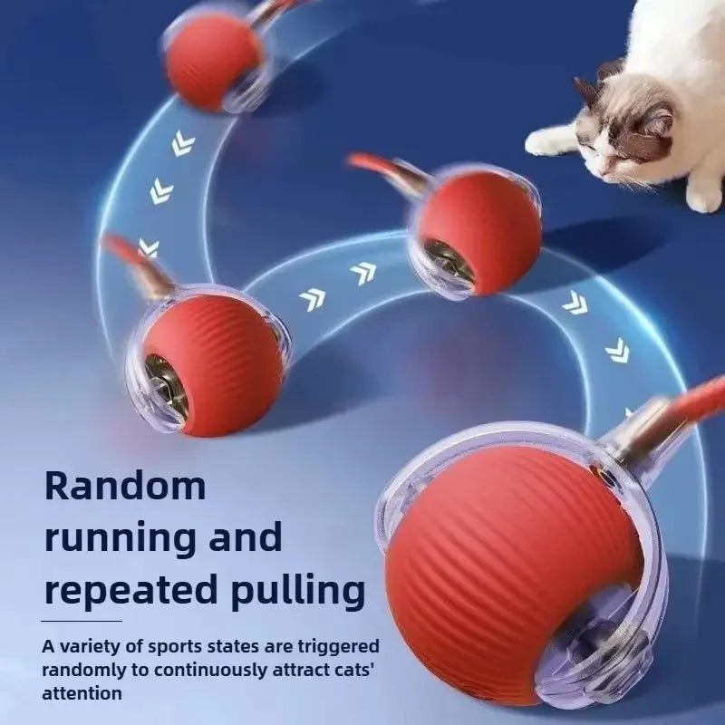 Smart Interactive Cat Ball – Rechargeable Automatic Toy