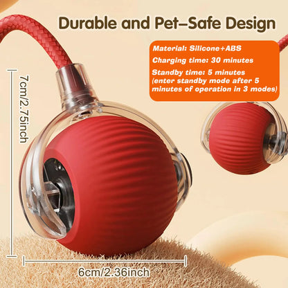 Smart Interactive Cat Ball – Rechargeable Automatic Toy