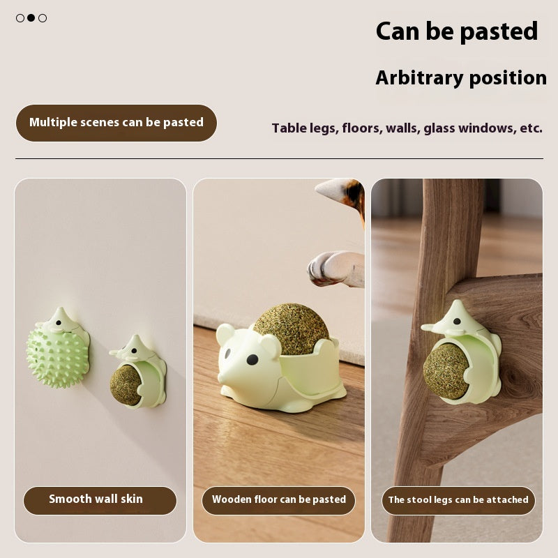 Cat Toy Hedgehog Scratching and Itching Catnip Ball Relieving Stuffy Pet Toy
