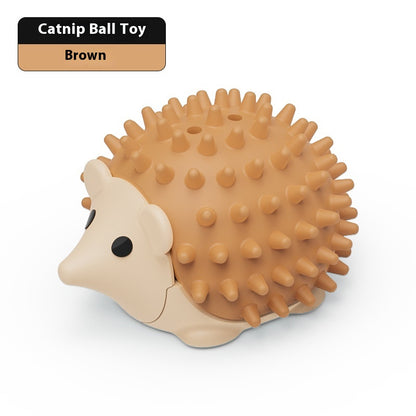 Cat Toy Hedgehog Scratching and Itching Catnip Ball Relieving Stuffy Pet Toy