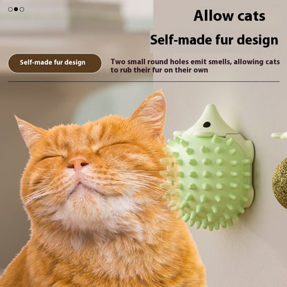 Cat Toy Hedgehog Scratching and Itching Catnip Ball Relieving Stuffy Pet Toy