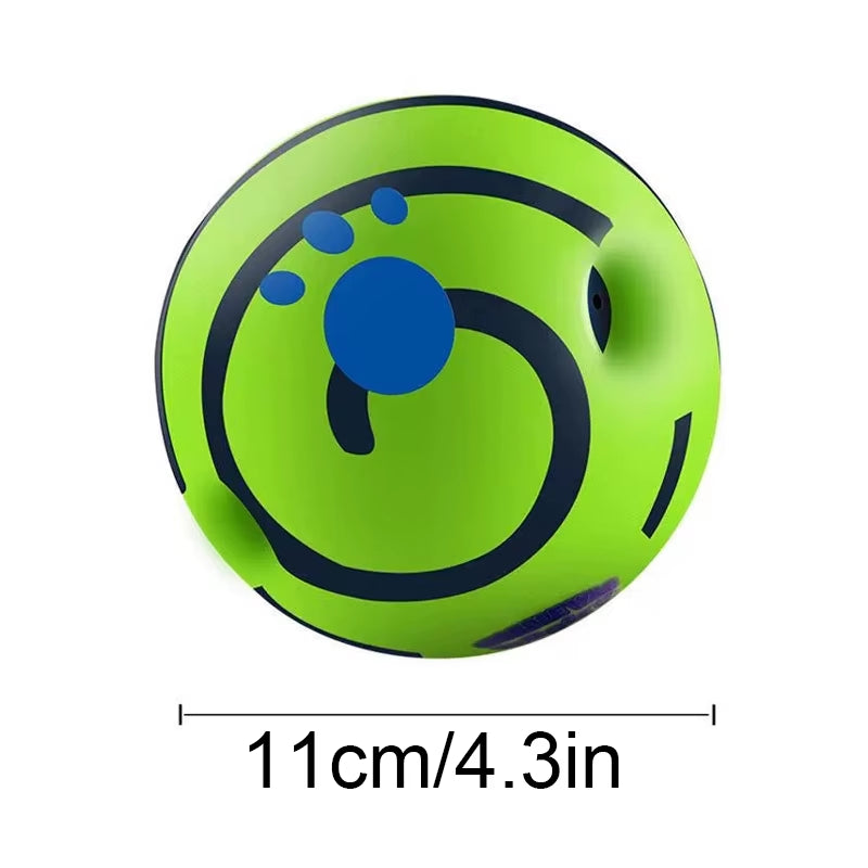 Dog Toy Wobble Wag Giggle Glow Ball Interactive Dog Attention Toy Fun Giggle Sounds Ball When Rolled or Shaken for Pet Dog Fun