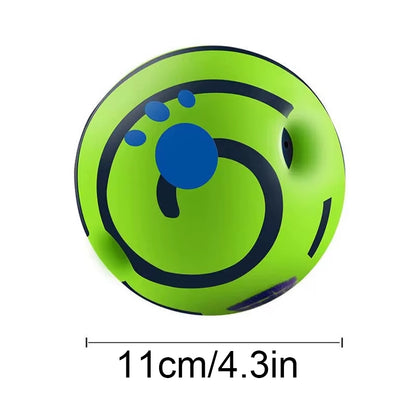Dog Toy Wobble Wag Giggle Glow Ball Interactive Dog Attention Toy Fun Giggle Sounds Ball When Rolled or Shaken for Pet Dog Fun
