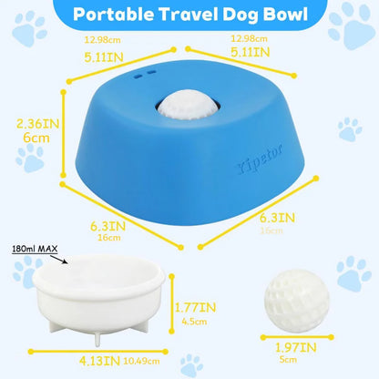 No Spill Dog Liquid Treat Bowl, Food-Grade Rubber Slow Feeder Lick Bowl, Leak-Proof Interactive Toy Bowl for Dogs